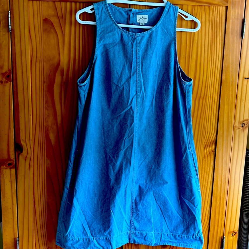 J. Crew Blue Sleeveless Dress